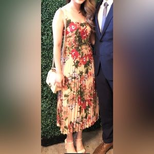 Leith floral midi dress